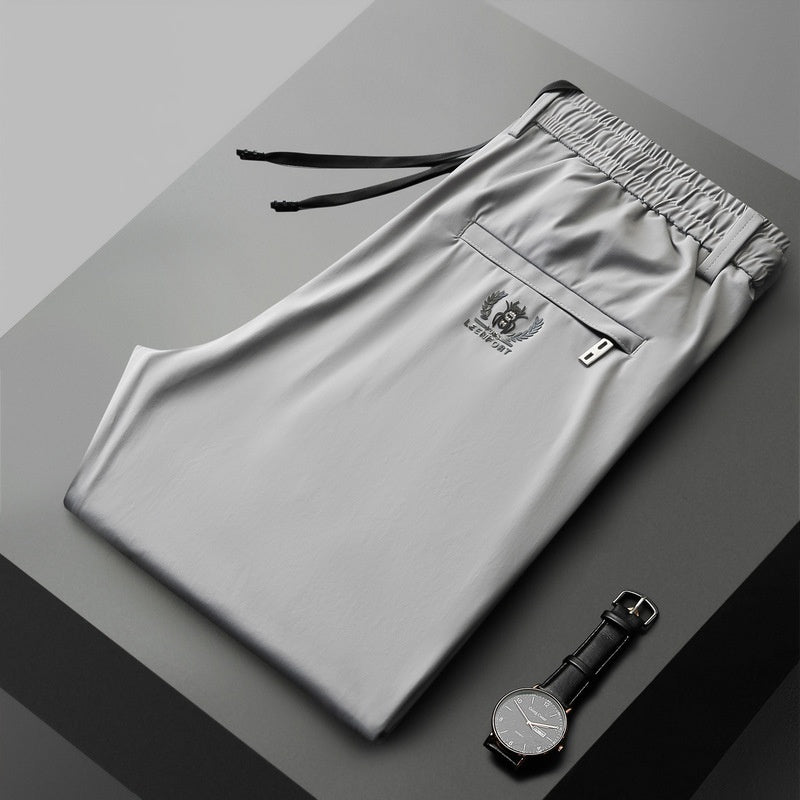 【40-115kg】🔥Nuevos pantalones elásticos de seda helada para primavera y verano 2025.