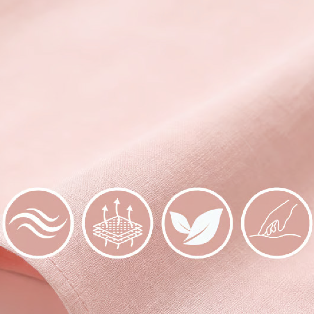 【S-2XL】Vestido de Lino con Cuello en V y Volantes - Corte Recto 2026