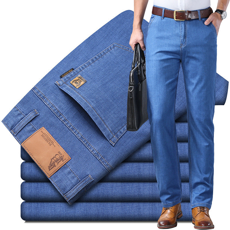 🔥 【60–110 KG】👖👖 Pánske rifle, jednoduché, casual, univerzálne, vo veľkých veľkostiach