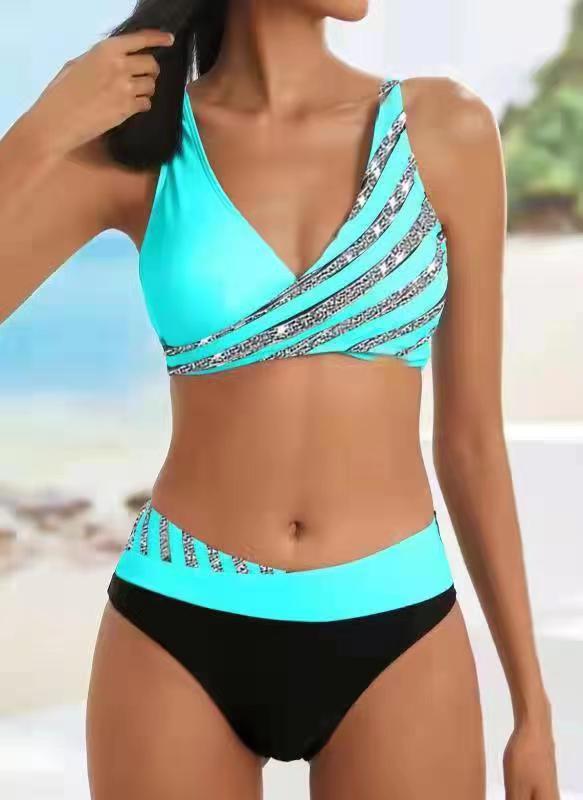 👙【Cumpără 1, primești 1 gratuit】👙Set de costume de baie cu imprimeu pentru femei, nou, 2025