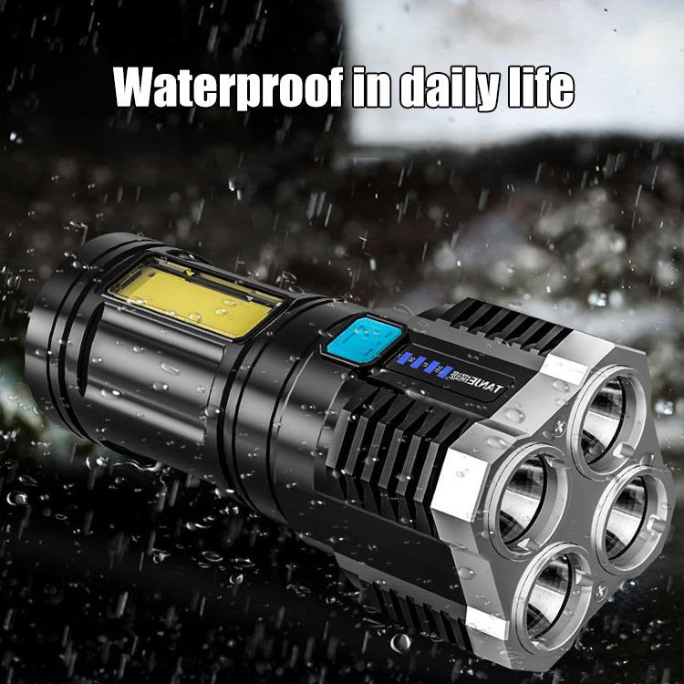 🔥🔥Čtyřžárovková jasná svítilna s nabíjecím portem USB
