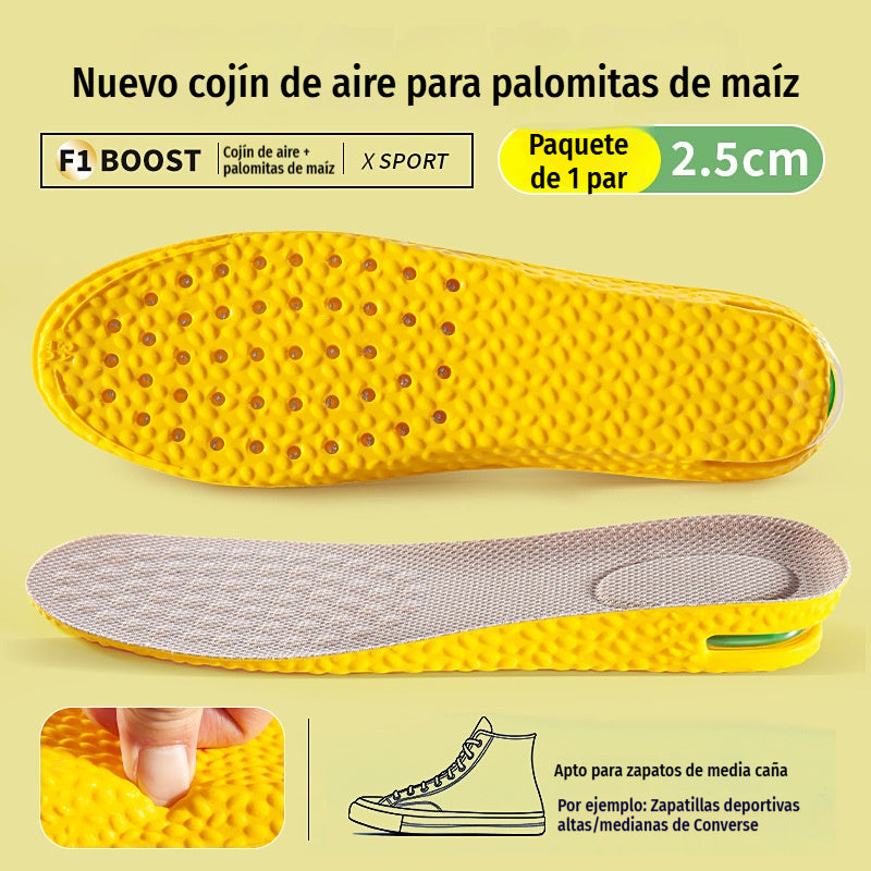 💥【Compra uno y llévate otro gratis】2 pares por 28 euros 👟Plantillas cómodas con cojín de aire y efecto de aumento de estatura 📈