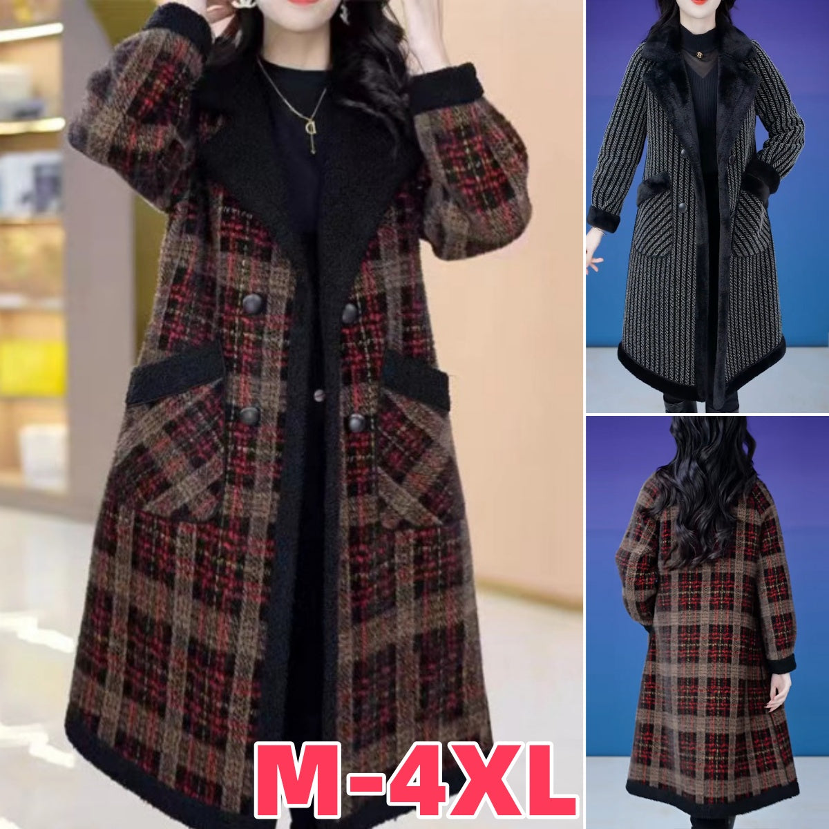 🥻【M-4XL】Gel de vânt groasă și călduroasă, la modă, 2024✨