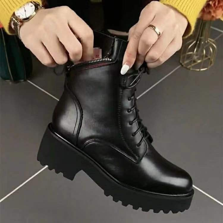 😍【35-40】Ghete Martin călduroase și antiderapante, cu talpă groasă și ghete de catifea 3817205