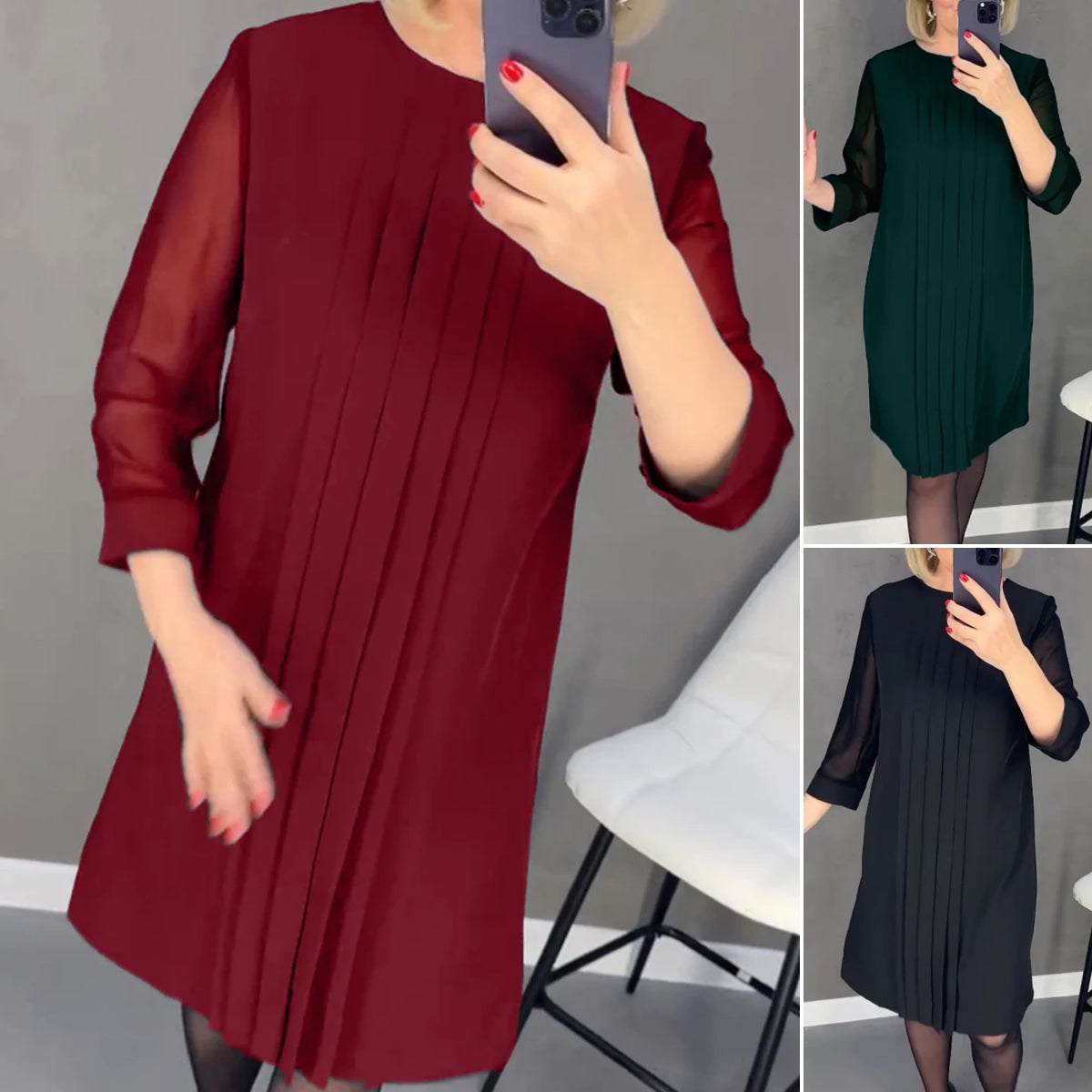 💐 Reducere💕【S-3XL】Rochie elegantă de vară la modă 2025