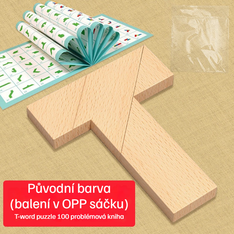 💕🎭 Multifunkční hlavolam Tangram ve tvaru T