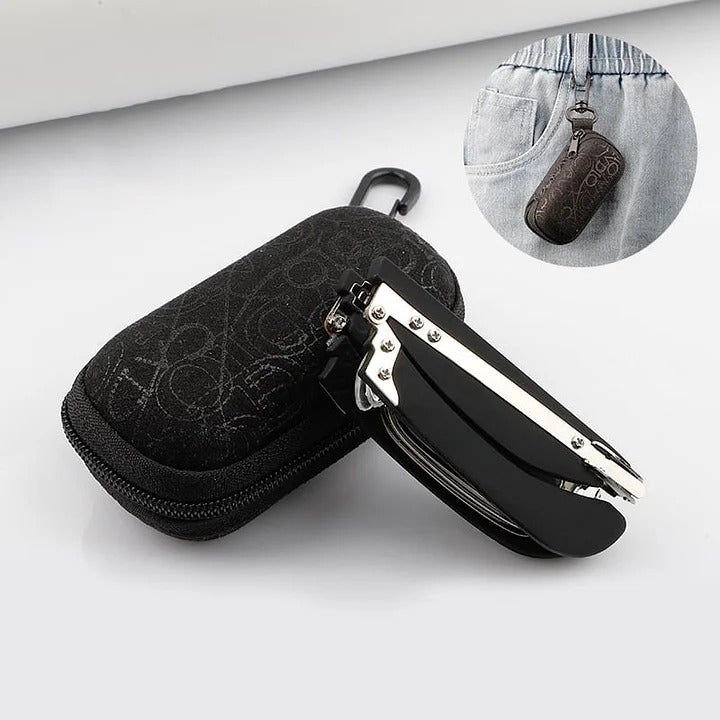 🔥【Kúp 1 a 1 zadarmo】Skladacie okuliare na čítanie s ochranou proti modrému svetlu a puzdrom