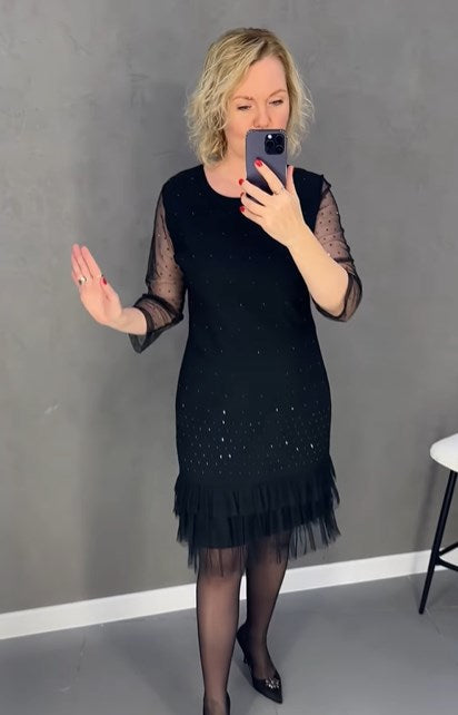 💗【S-5XL】🥂Rochie elegantă neagră la modă 2025, confortabilă și casual