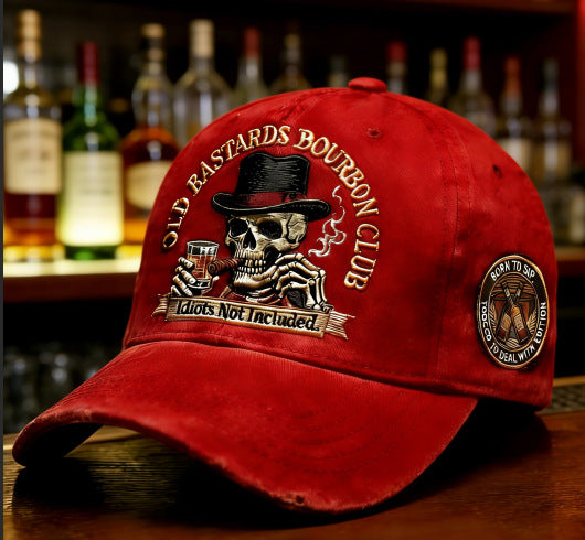 🏁💀Gorra de béisbol casual retro con impresión digital en 3D