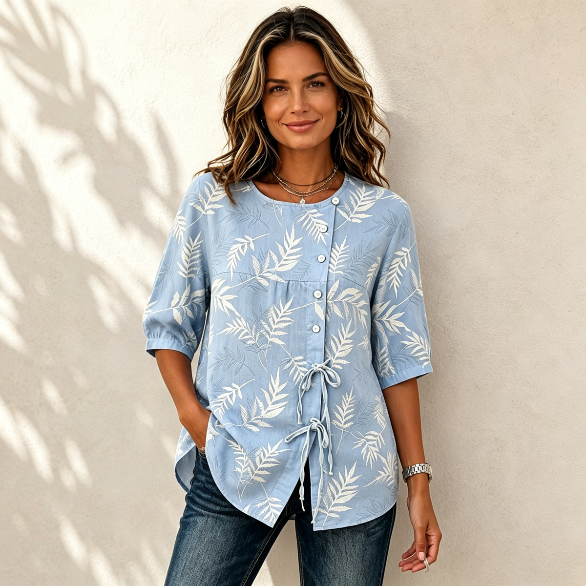 🔥【S-3XL】🔥Nueva camisa de manga corta para mujer: cómoda y transpirable, sencilla y elegante.