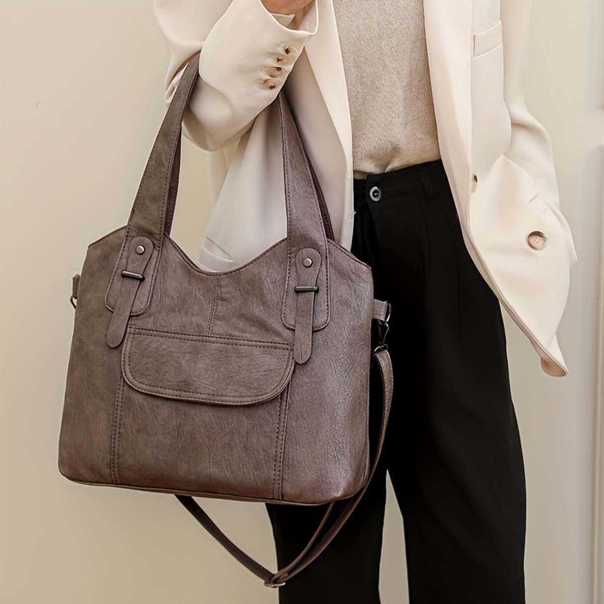 【Oferta por tiempo limitado, pago contra reembolso】👜👜2025 Bolso de mujer de moda elaborado en piel suave.