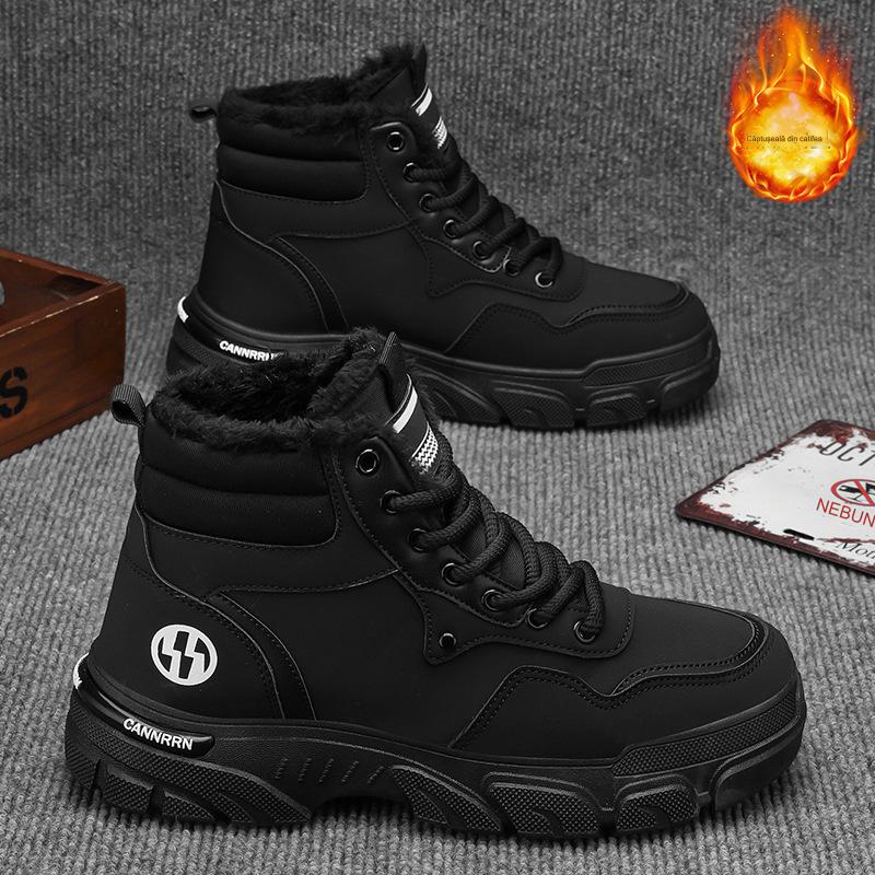 🔥🔥 【39-44】Nuevo estilo para otoño e invierno, botas versátiles antideslizantes para hombre con suela gruesa