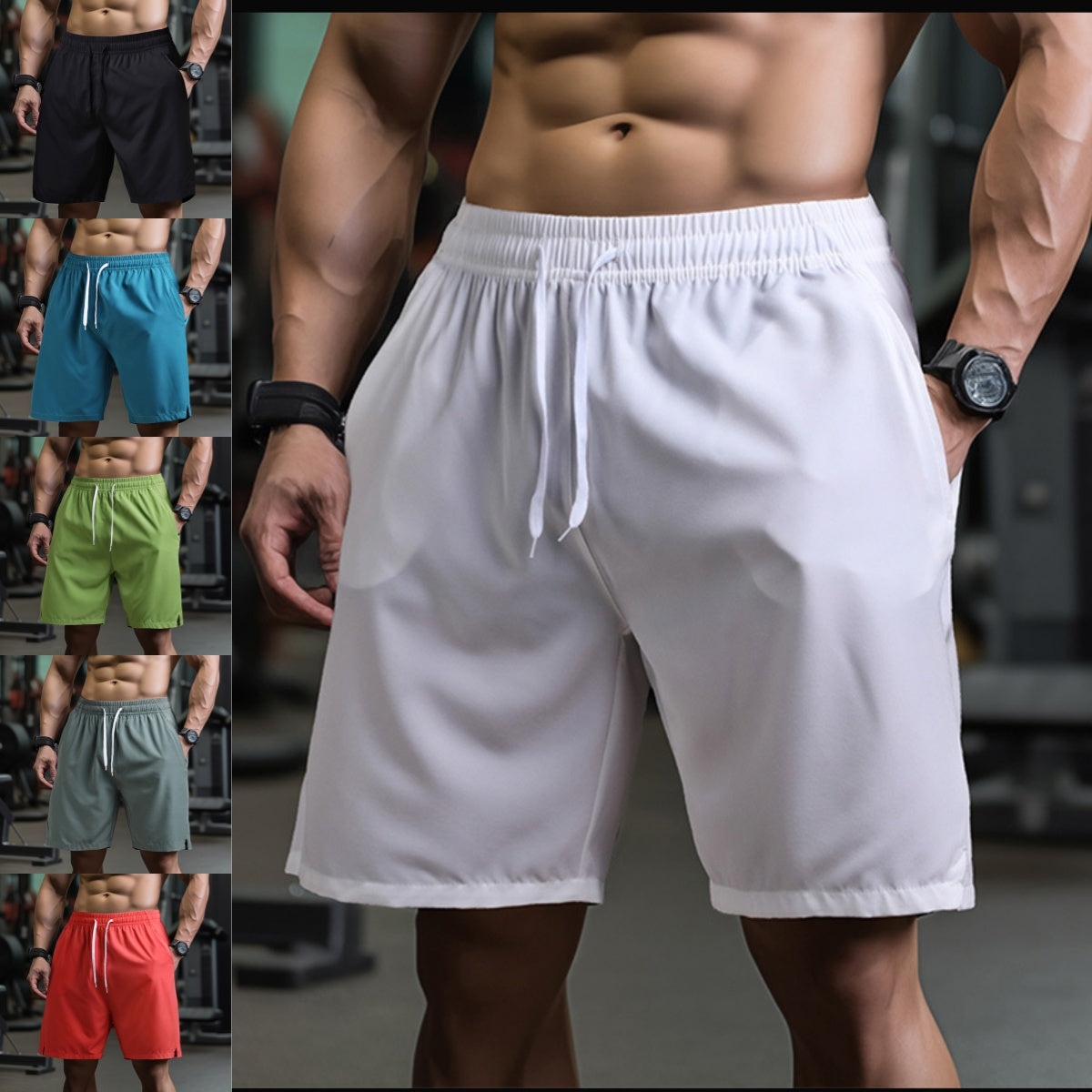 🌴【S-4XL】🏃🩳2025 pantaloni scurți sport pentru bărbați, respirabili, cu uscare rapidă, pantaloni scurți de plajă, costum de baie