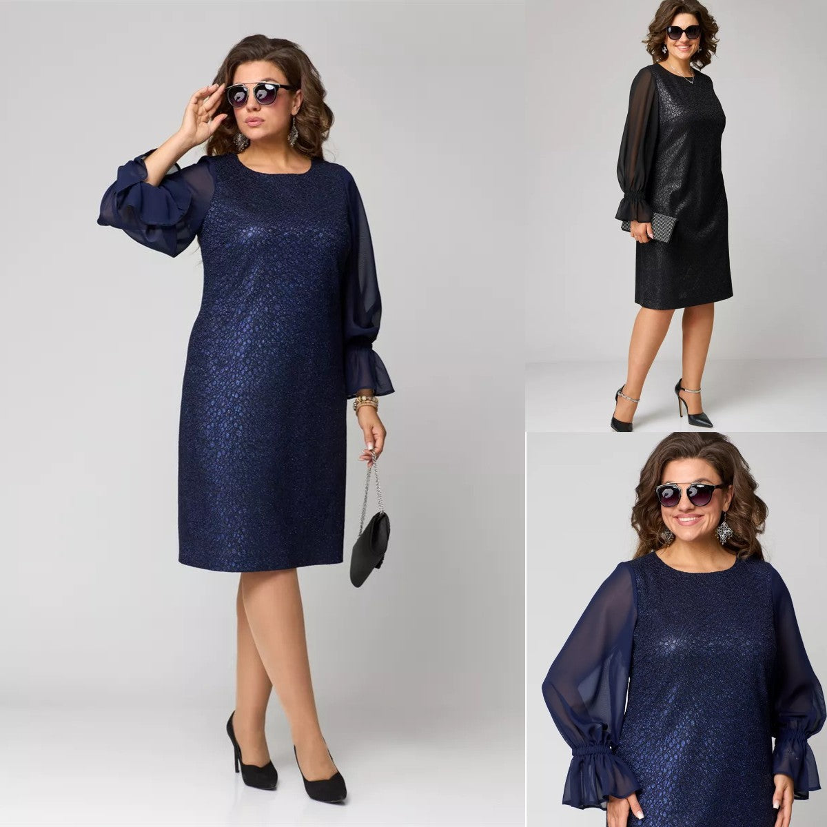 💖💖【S-5XL】🍁🍂Vysoko kvalitné štýlové jesenné a zimné šaty v novom štýle 3836419