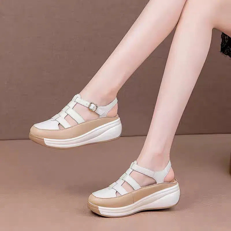 🎁✨【35-40】Sandale casual de vară pentru femei, stil nou 2025, talpă moale antiderapantă, vârf rotund care nu strânge picioarele, confortabile și respirabile