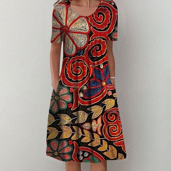 👗【S-5XL】💗 Dámske letné šaty s potlačou 2025 - pohodlné, elegantné a módne