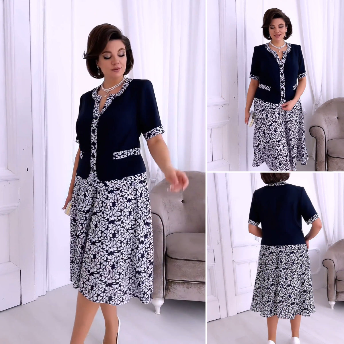 ✨💃【S-5XL】Rochie elegantă nouă de vară 2025 - stil ușor, modern, elegant✨💃