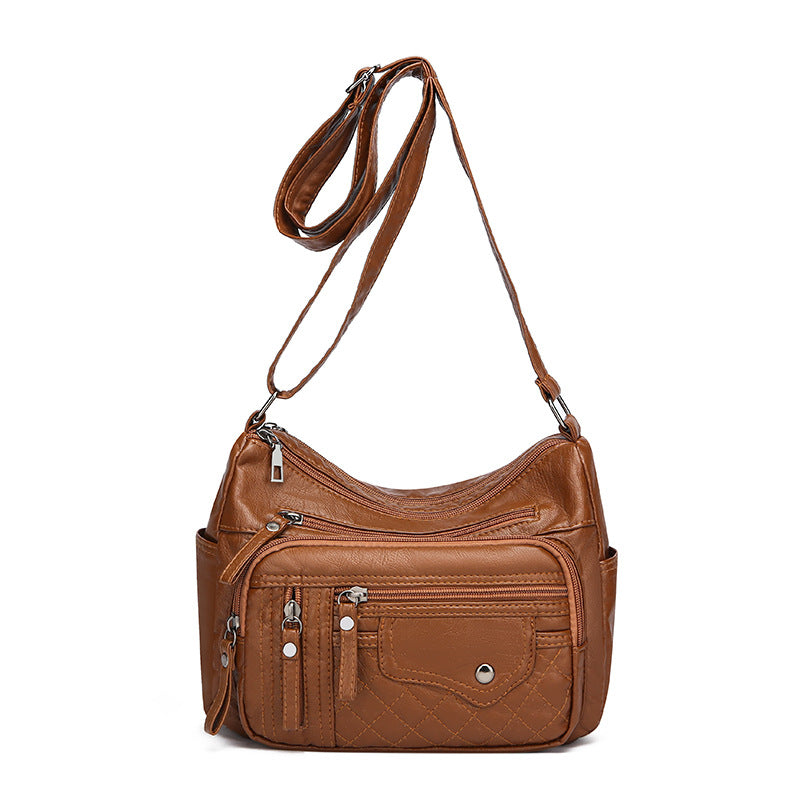 💥👜【Ofertă limitată în timp】👜2025 Geantă de umăr/crossbody din piele moale, capacitate mare, nouă