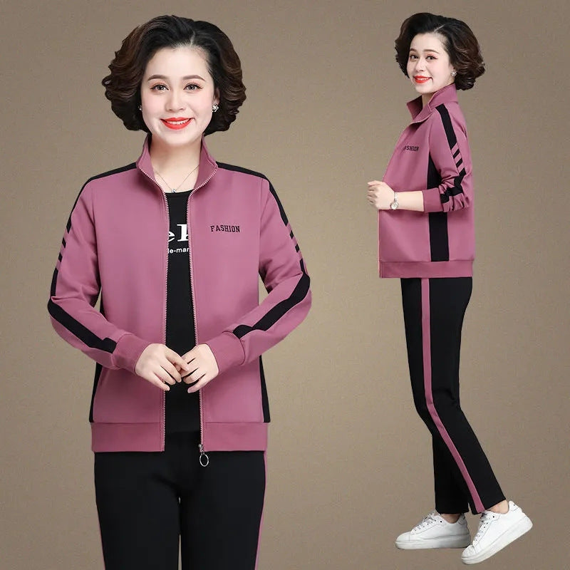 🔥✨【Descuento por tiempo limitado - ¡Finaliza pronto!】【M-5XL】【Chaqueta + Pantalones】😍Nuevo traje deportivo casual de otoño, talla grande