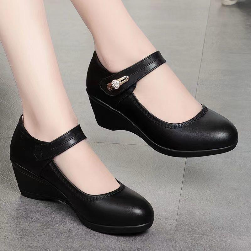 🏆👡【35-41】Piele moale, talpă moale, toc plat, pantofi din piele antiderapantă - alegerea casual pentru femei