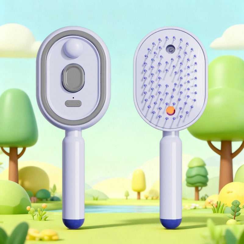 📢📢 ¡Oferta especial! ⏰ Peine eléctrico de masaje con pulverizador de aire y aceites esenciales, ideal para nutrir y rociar el cabello ✨🔥