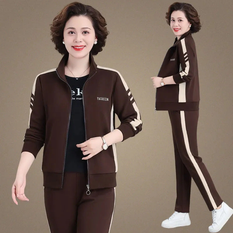 🔥✨【Descuento por tiempo limitado - ¡Finaliza pronto!】【M-5XL】【Chaqueta + Pantalones】😍Nuevo traje deportivo casual de otoño, talla grande