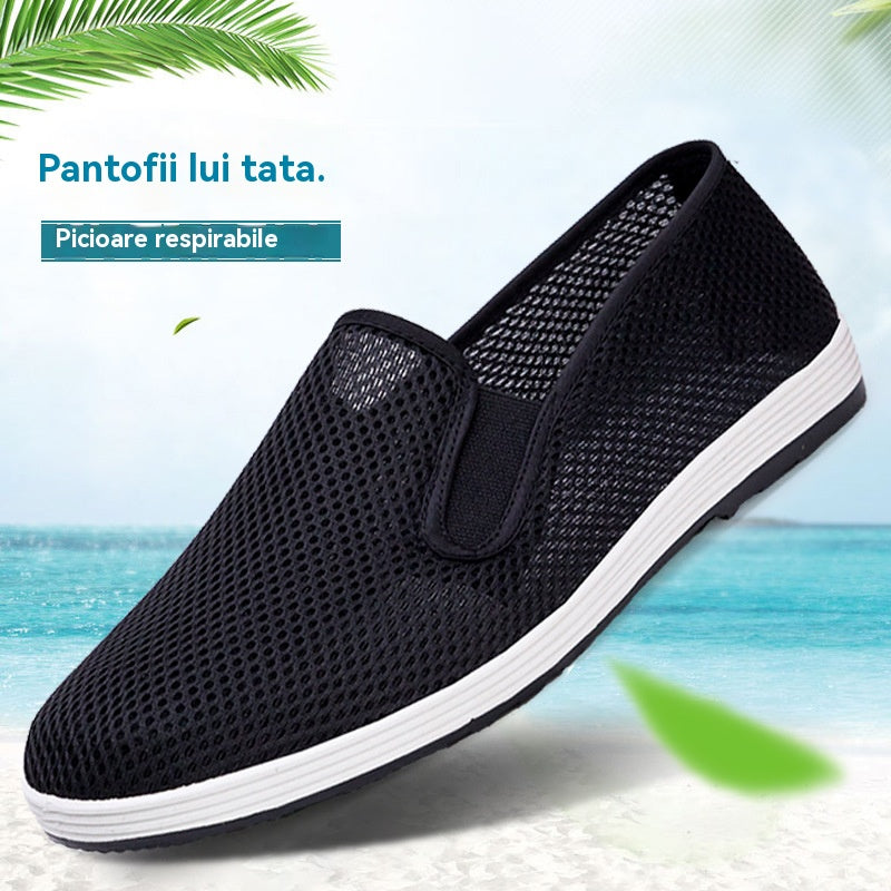 💥💥【37-45】Pantofi sport noi de vară pentru bărbați, casual, respirabili, cu platformă plată, confortabili și fără slip-on