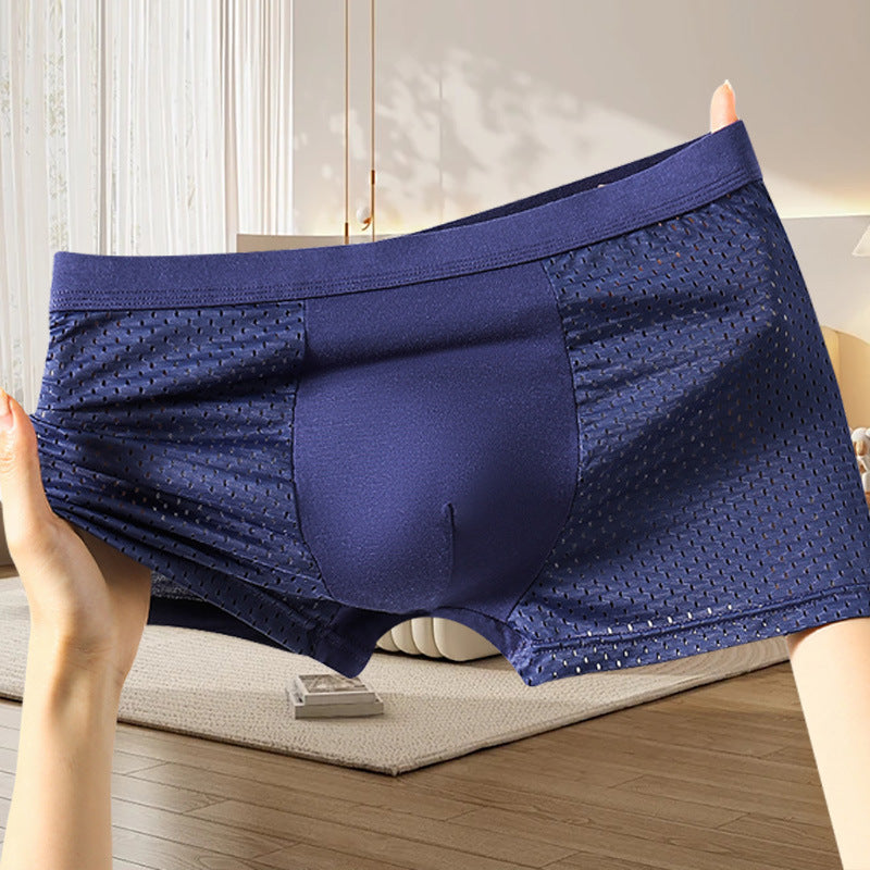 🔥【Cumpără 4, primești 4 gratis】Boxeri confortabili din plasă respirabilă pentru bărbați