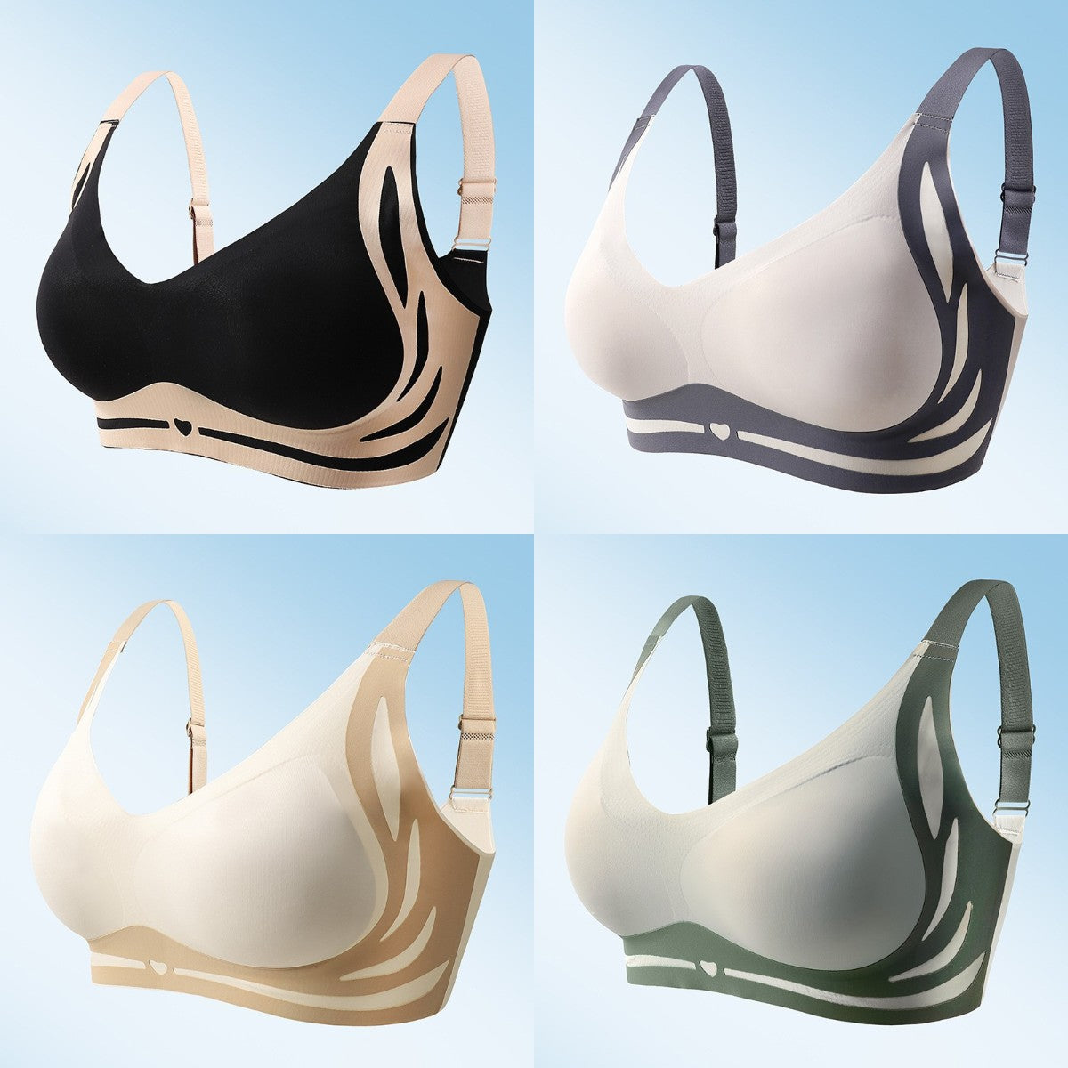 【Ponuka balíka】Bez drôtov a bez stôp Push-up podprsenka