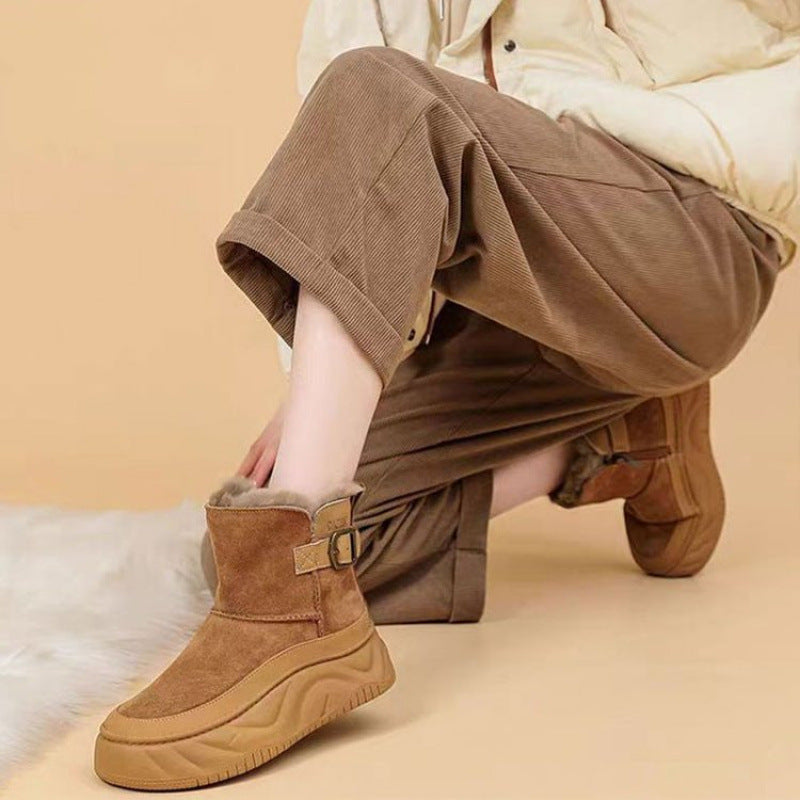 💖⛄【35-41】 2024 zimné nové zamatové zosilnené snehule 3852500