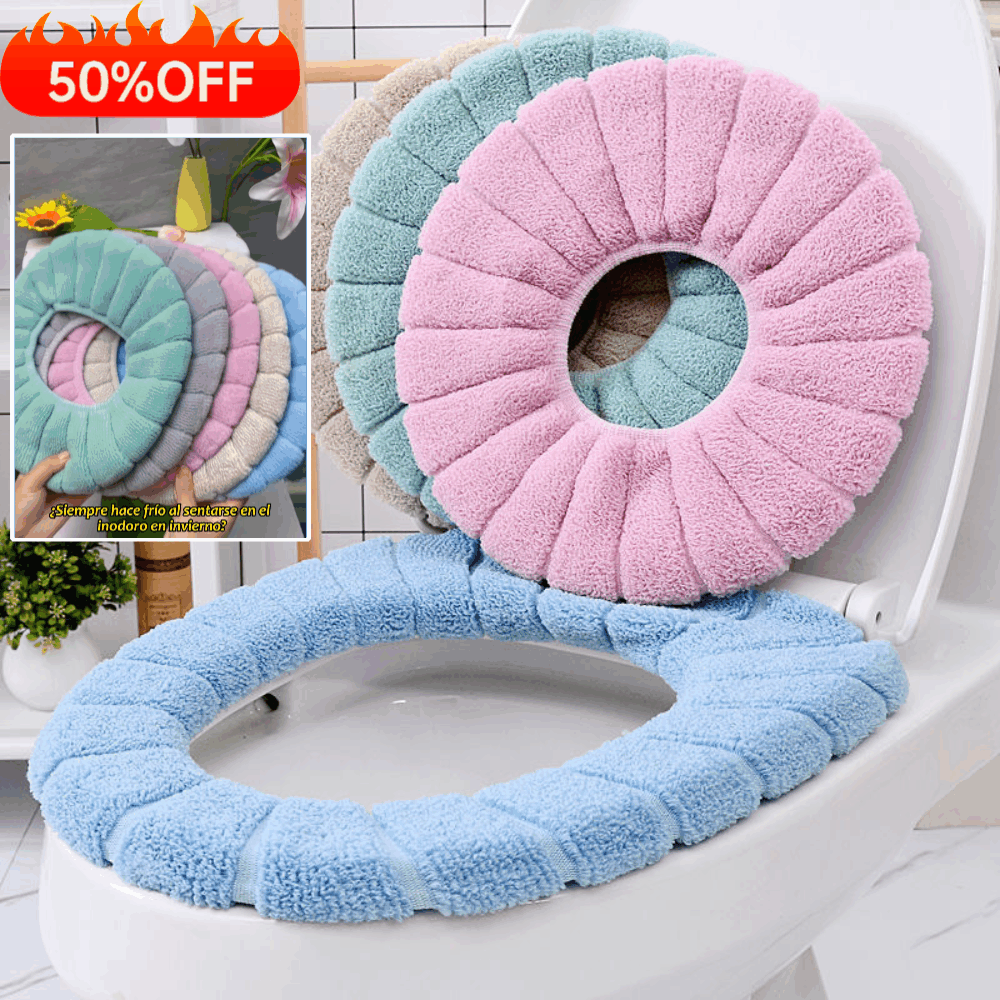 🔥【Set de 4 piezas】🔥 Asiento de inodoro universal térmico para invierno