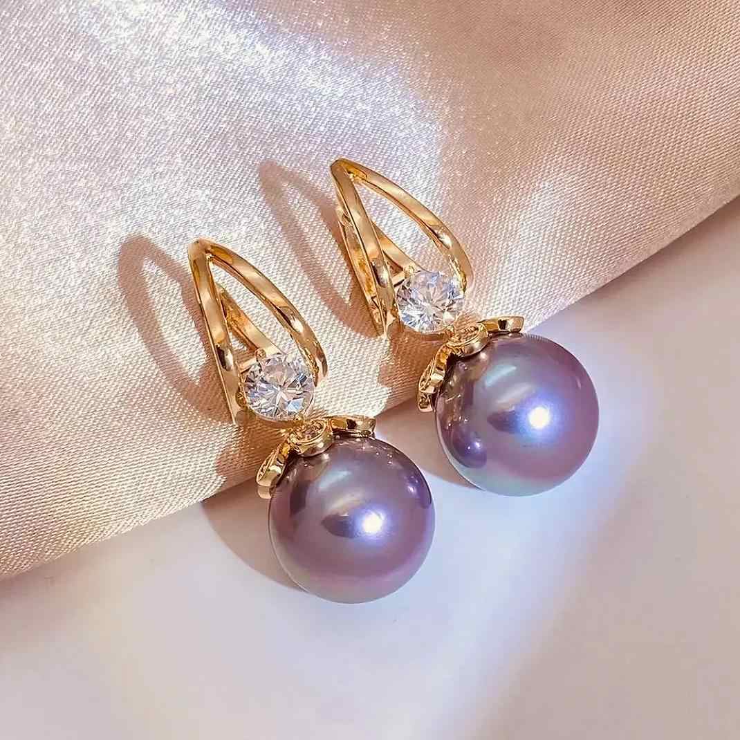 💎💐 Nové francúzske luxusné svetlo🌼 2025 Senior zmysel pre skutočný temperament Pearl Silver Strieborné náušnice