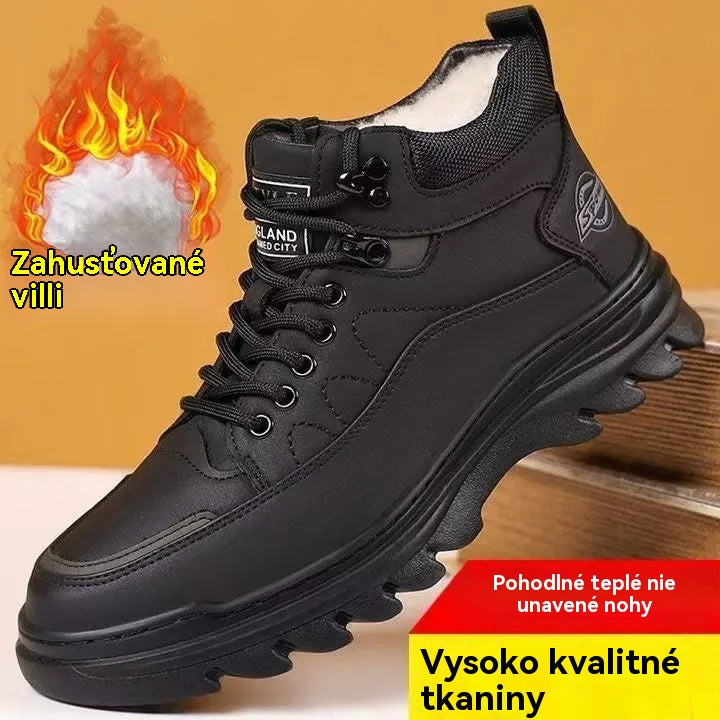 Nowe zimowe męskie buty sportowe, wygodne i lekkie, z polarową podszewką dla dodatkowego ciepła.【39-44】