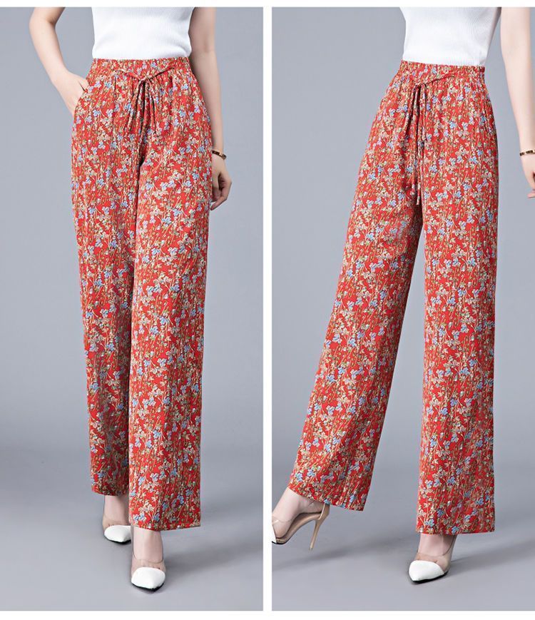 🔥 🔥【40-105KG】👖Dámske ležérne nohavice z ľadového hodvábu, plus size, slim strih, príjemné na dotyk a priedušné