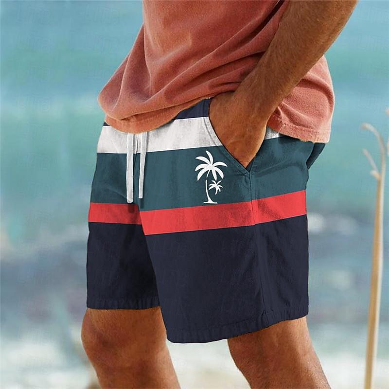 🌴🏊♂️【S-6XL】Módne pánske potlačené plavecké šortky 2025, ležérne pohodlné plážové šortky