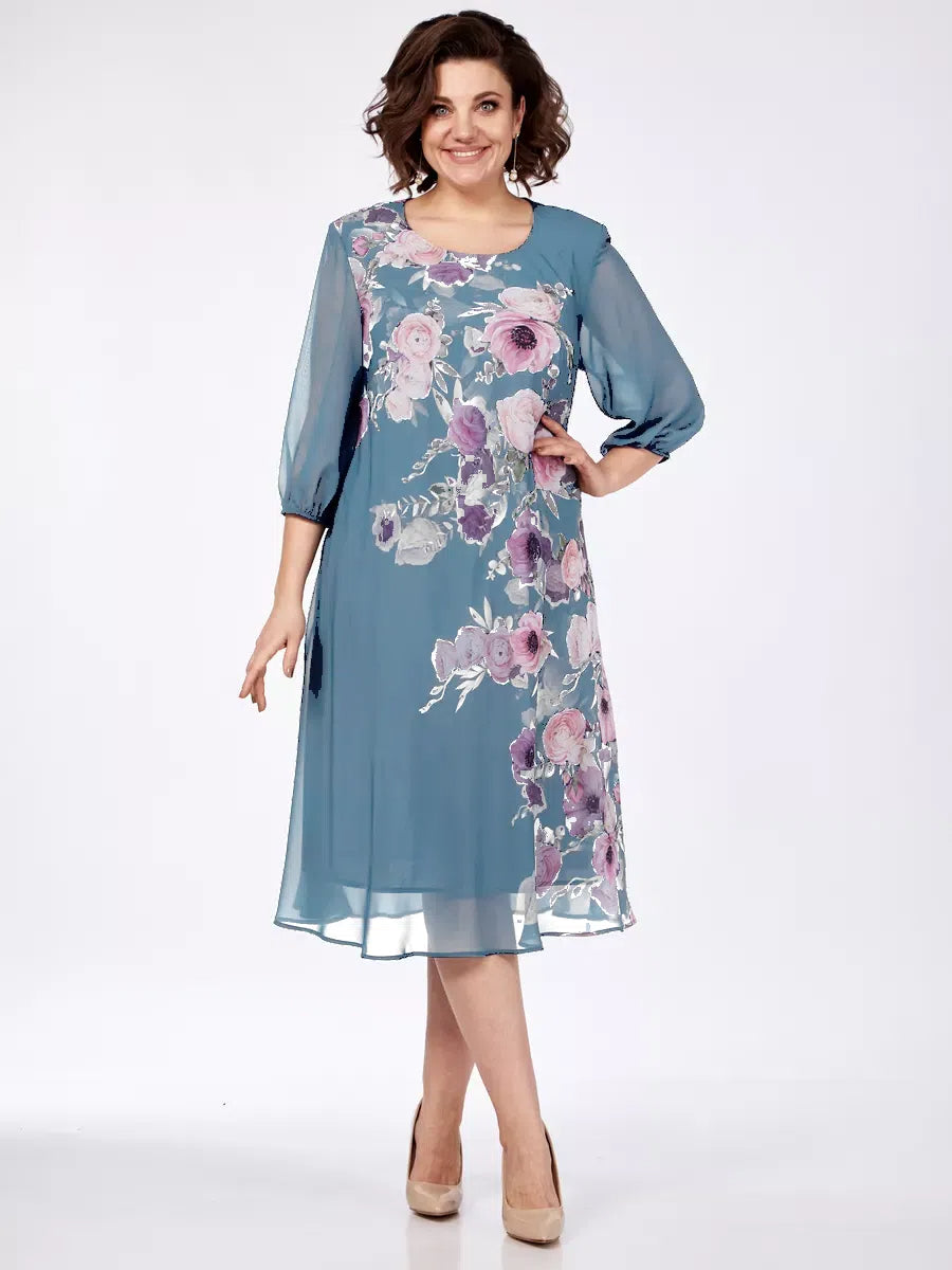 🌸💕【S-5XL】 Elegantné jarné šaty s kvetinovým vzorom🌷💃