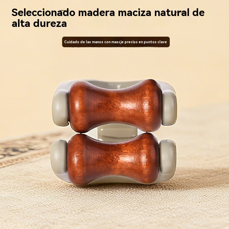🌿Masajeador de dedos de madera maciza: Los rodillos de madera natural ayudan a desbloquear los meridianos y aliviar la fatiga de las manos. 🌿