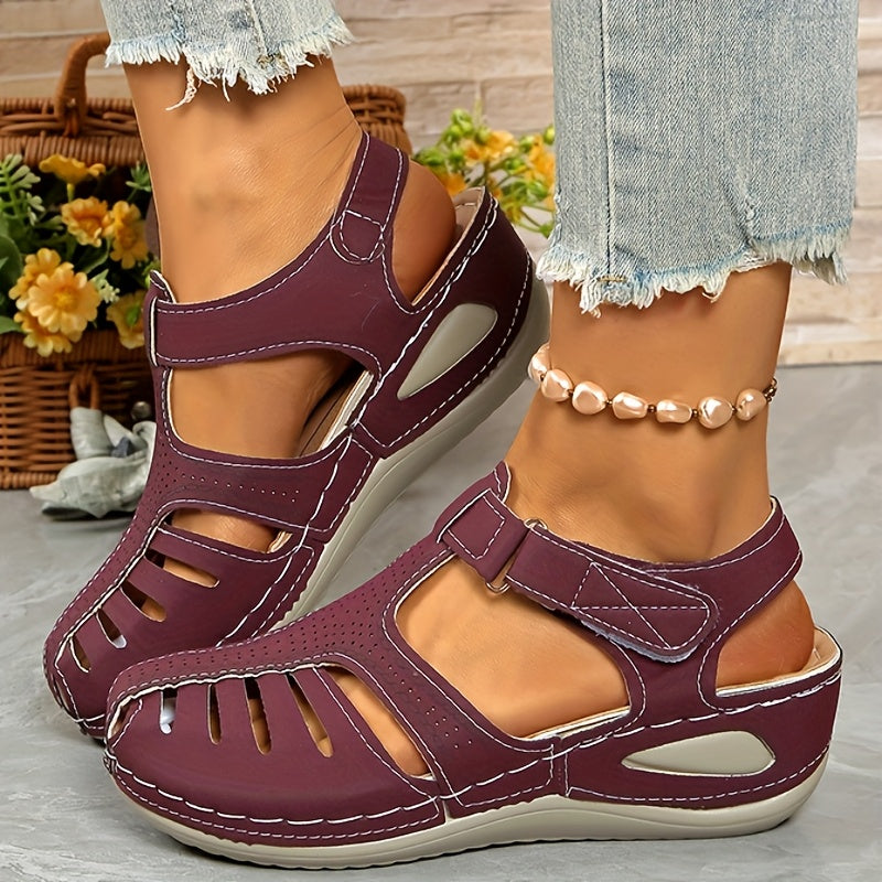 【34-44】Sandalias de cuña casuales para mujer, transpirables y cómodas