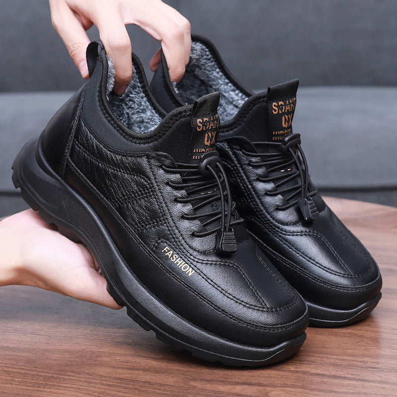 Pantofi sport călduroși și casual din catifea de bumbac, cu talpă groasă 3795386