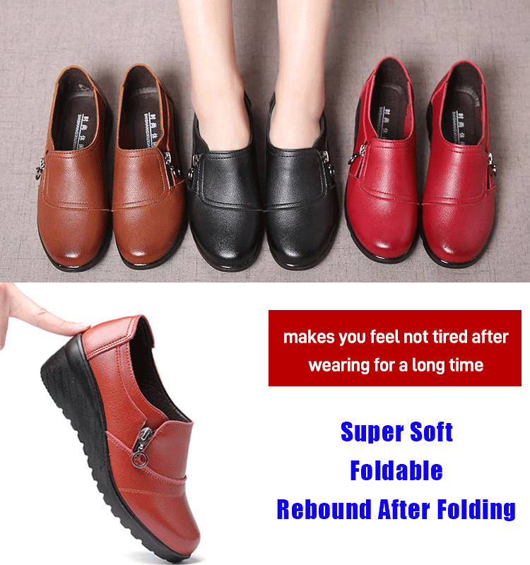 【50% zľava】✨👞Ultra pohodlné topánky z hovädzej kože s mäkkou, protišmykovou a oderuvzdornou podrážkou