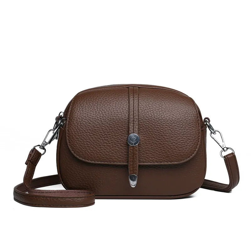 👜【Horúce nové produkty】Dámska módna taška Messenger z pravej kože Neformálna taška cez rameno