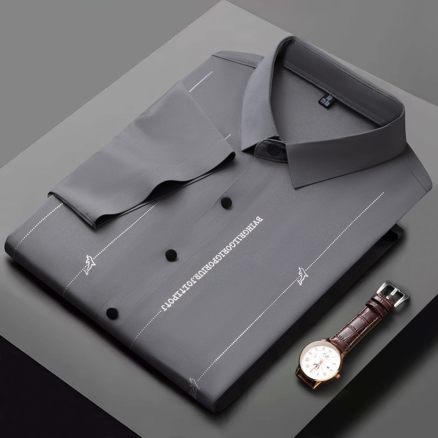 【M-4XL】Nové módne a pohodlné krátke rukávy pre mužov, super elastické, proti vráskam, nie je potrebné žehliť. 3715492