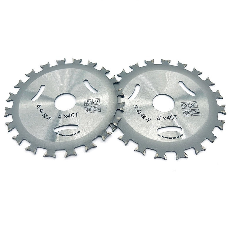 ⚙️🔨Set de 4 piese【Cumpărați 2 și primiți 2 gratuit】🔥 Lamă de ferăstrău dublu din aliaj pentru prelucrarea lemnului