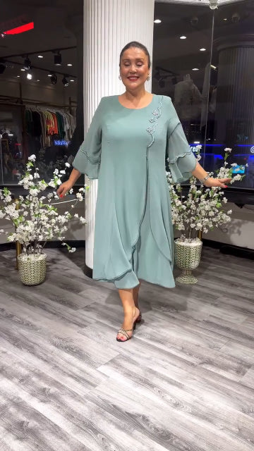 🌸【Reducere 50%】🔥【S-5XL】❤️ Rochie nouă din șifon de înaltă calitate 2024