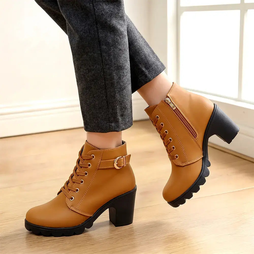 👢【35-42】Un imprescindible para otoño-invierno: elegantes botas de tacón para mujer; ¡la combinación perfecta de moda y comodidad para lucirlas sin esfuerzo durante todo el día!
