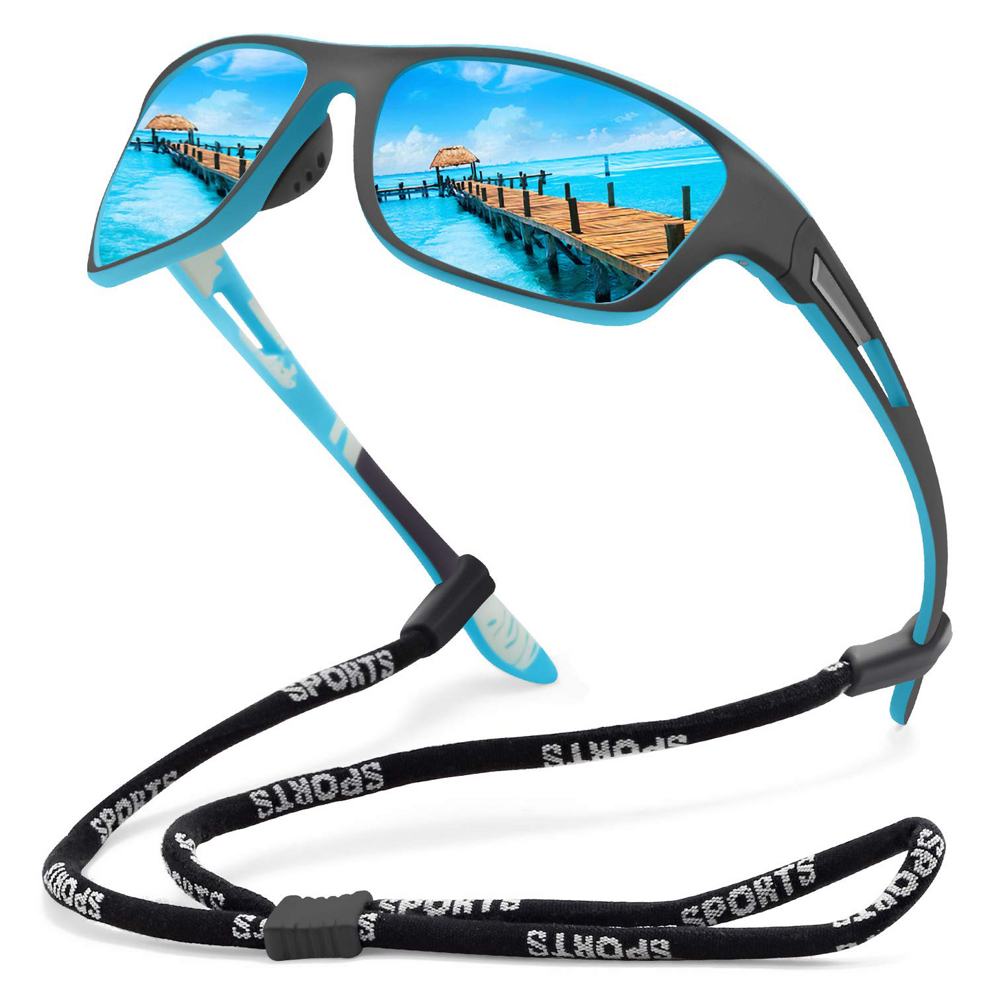 🚵♂️😎 【50% de descuento 🔥】🕶⚡ Gafas de sol deportivas polarizadas para hombre con lente de espejo real, modernas y a prueba de polvo, perfectas para ciclismo al aire libre