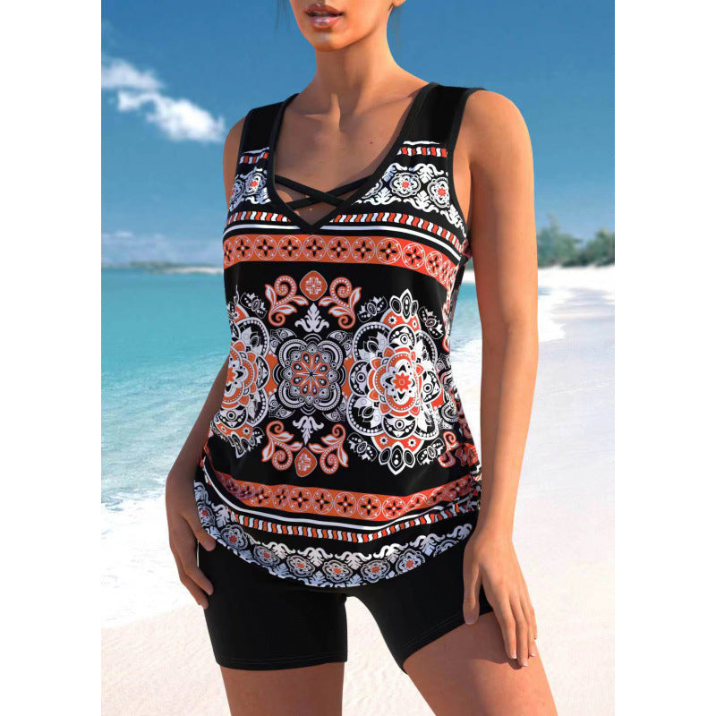 👙【S-5XL】Bañador deportivo de mujer de dos piezas