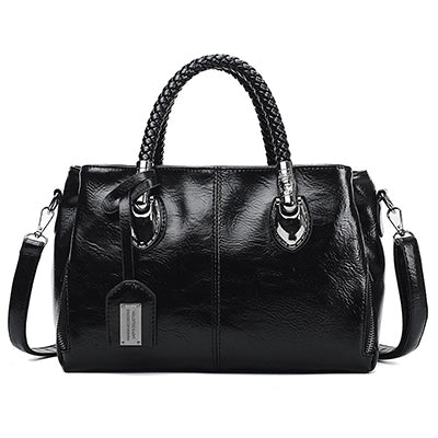 Bolso vintage de piel Boston para mujer, bolso de piel suave, se puede llevar en un hombro