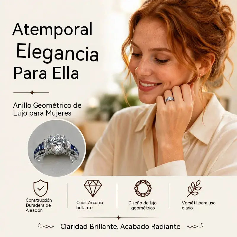 🔥【compre uno y llévese otro gratis】✨🔥✨ Un elegante y brillante anillo para mujer engastado con circonitas cúbicas. un diseño deslumbrante para iluminar momentos especiales.