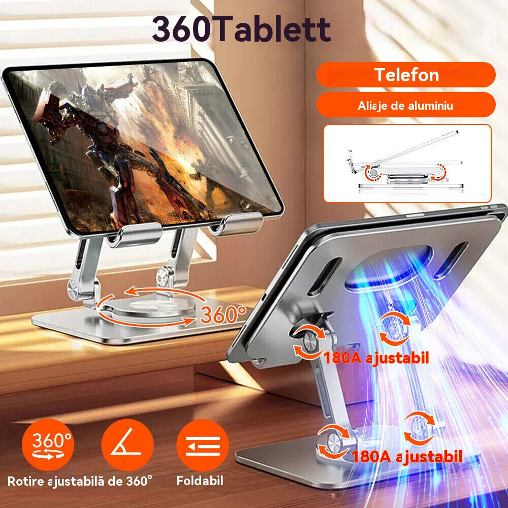💻【Reduceri de sfârșit de vară】Suport rotativ pentru laptop din aliaj de aluminiu